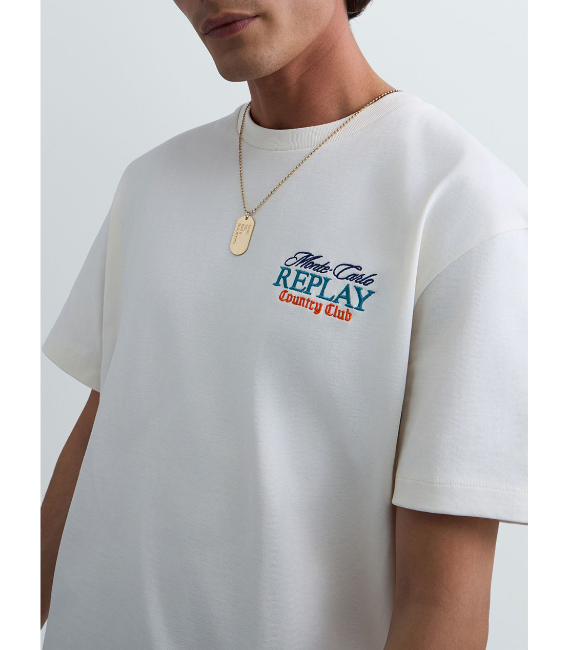 REPLAY &times; Monte Carlo Country Club オーバーサイズ Tシャツ 詳細画像 ホワイト 6